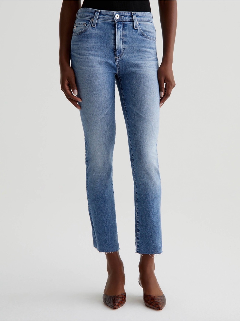 AG Mari Crop Jeans Raw Hem - Size 30